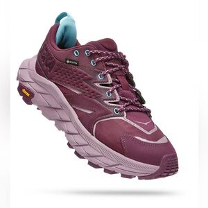 HOKA ONE ONE Anacapa Low Gtx Trail Running Shoes Women Purple Sneaker Athletic 7